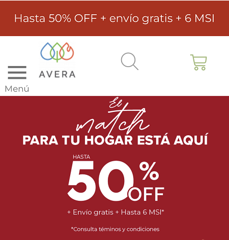 Código de descuento Avera México