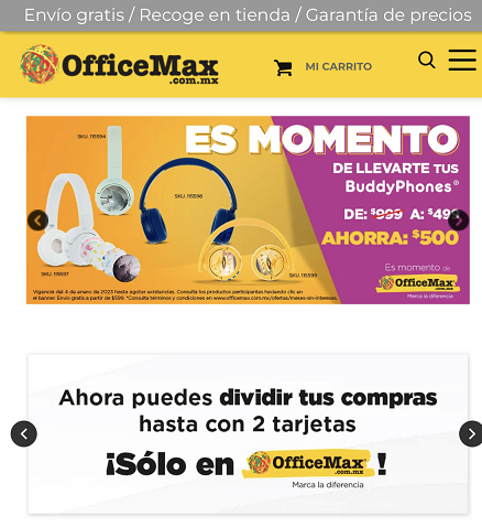 Código de descuento OfficeMax México