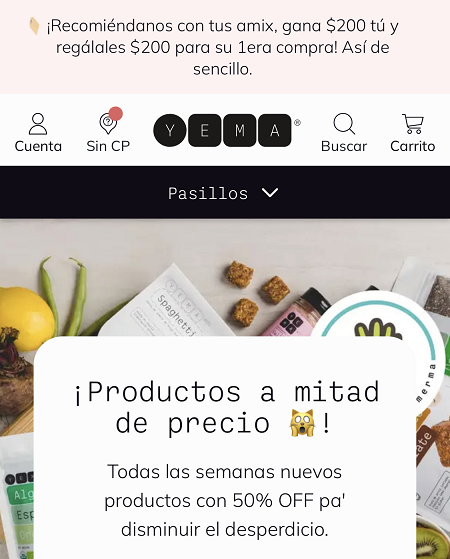 Código de descuento YEMA México