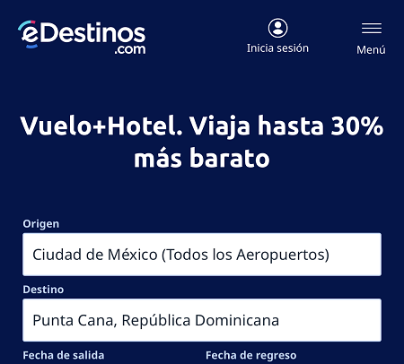 Código de descuento eDestinos México