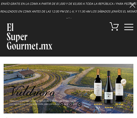 Código de descuento elSuperGourmet México