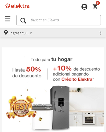 Código de descuento Elektra México